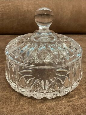 Vintage Gorham Crystal Glass Candy Dish with Lid